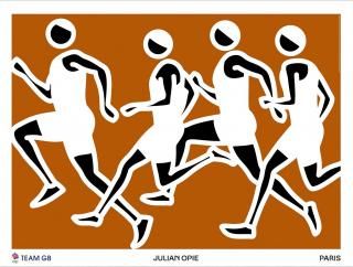 Julian Opie: Nethaneel, Daniel, Kesi, Sam Team GB ݥ