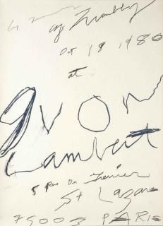 Cy Twombly: print, 1980 �ݥ�������3rd��