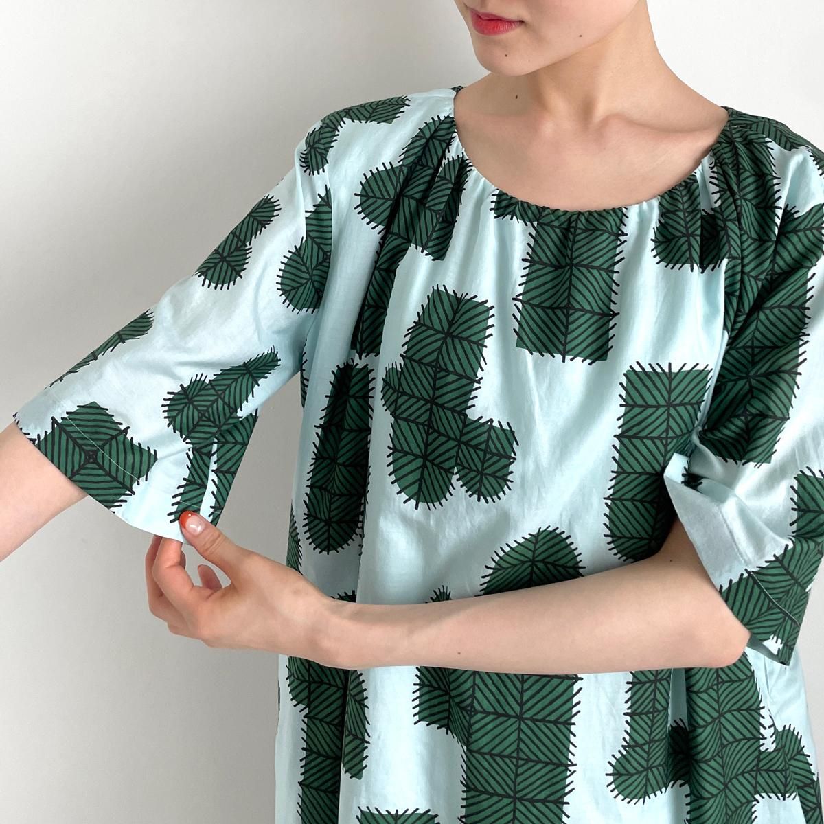 mina perhonen CACTUS(カクタス)コットンシルクワンピース mina perhonen CACTUS(カクタス)コットンシルクワンピース