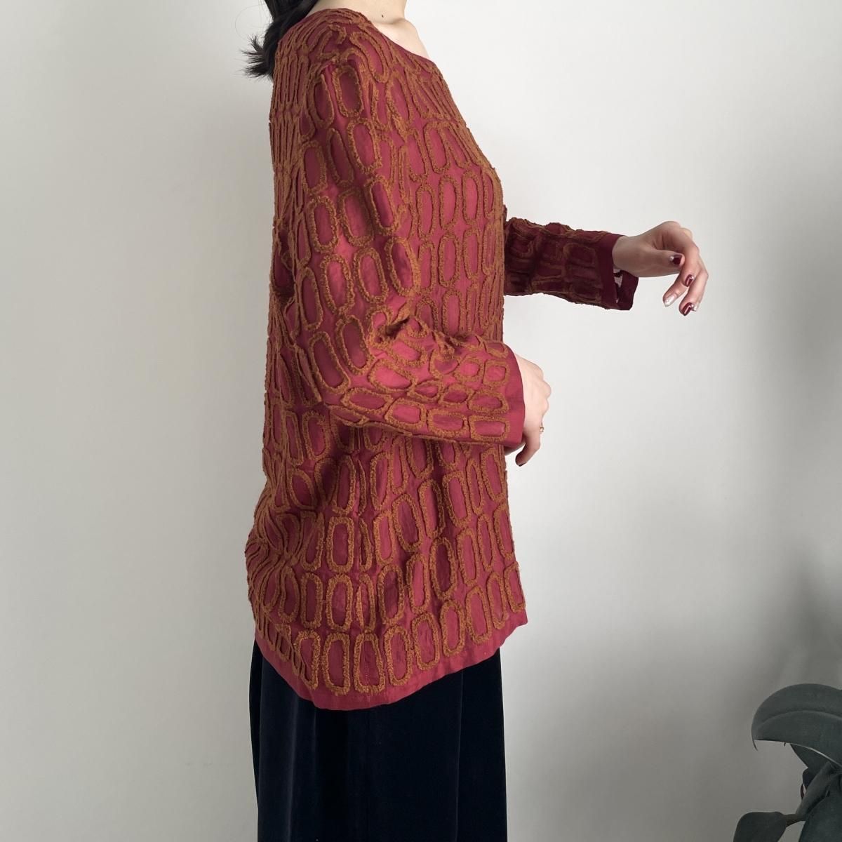 mina perhonen GRASS WINDOW(グラスウィンドウ)プルオーバーブラウス