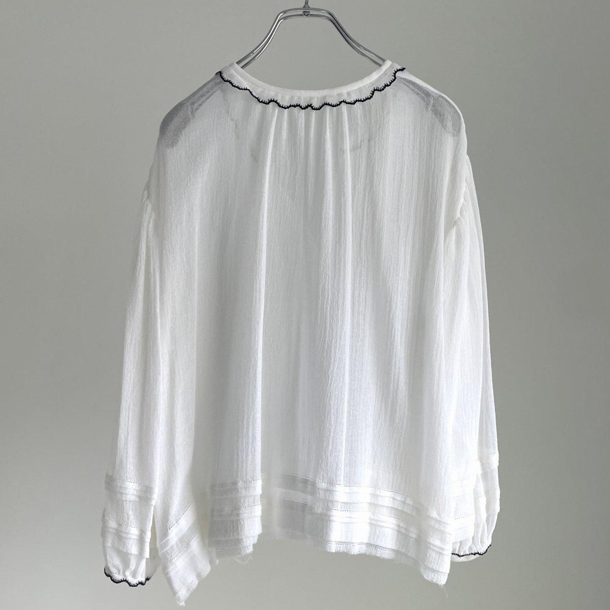mina perhonen fog net（フォグネット）コットンブラウス/XS1988