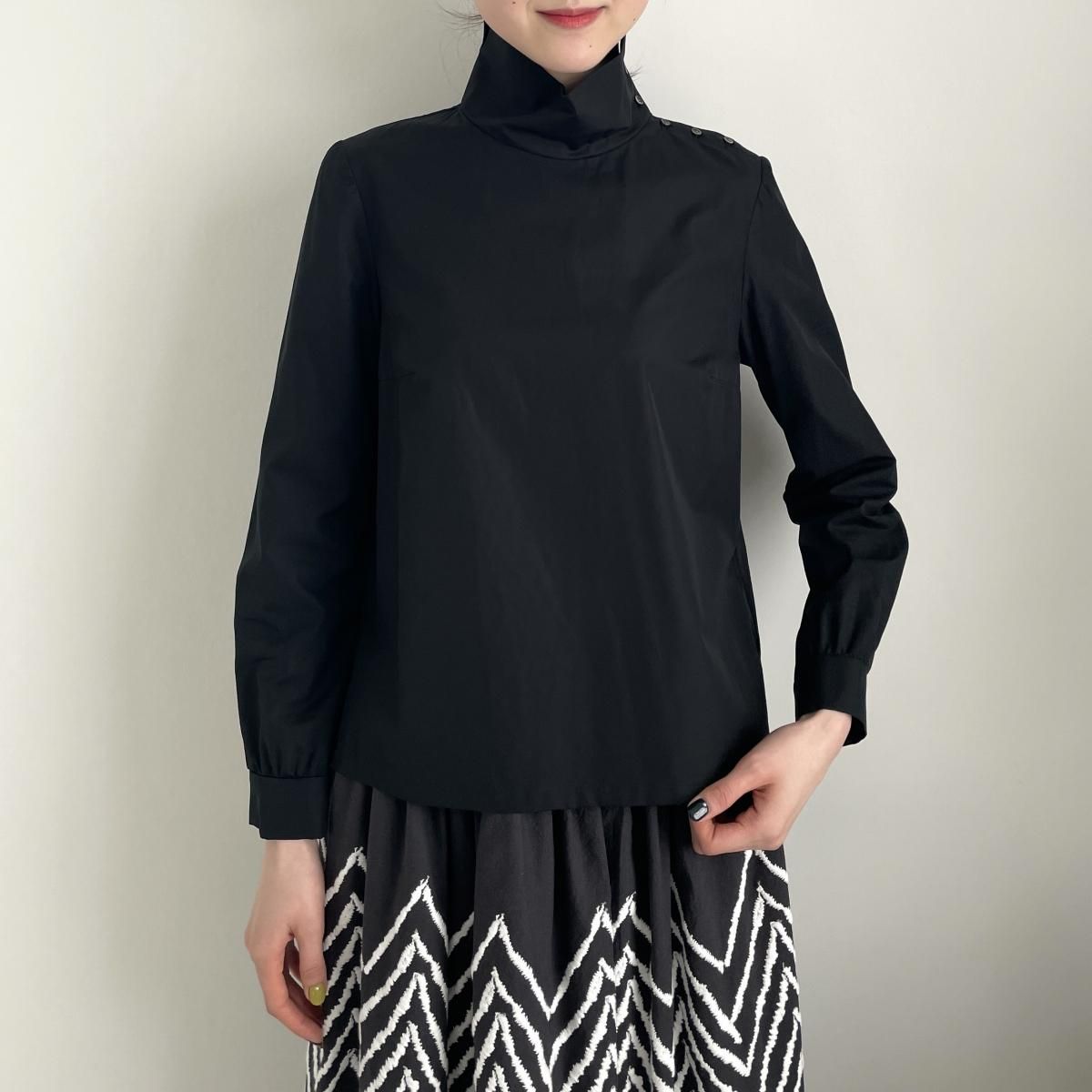 ミナペルホネンブラウスintroスタンドカラーブラウス38