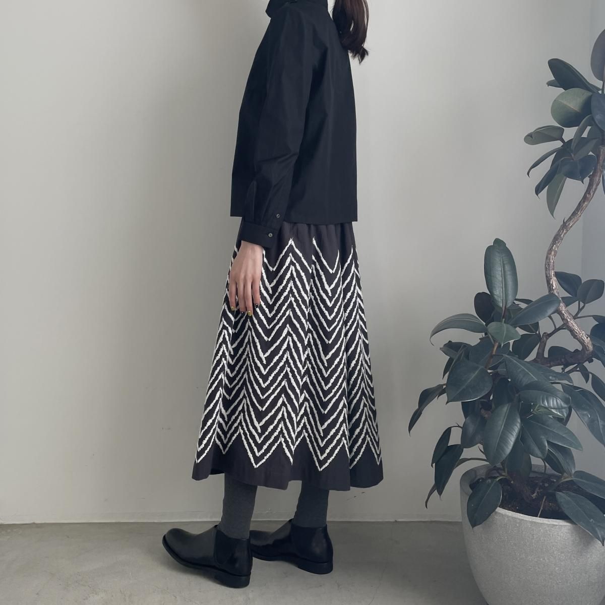 mina perhonen intro（イントロ）スタンドカラーシャツ/XA1001*SL#IT