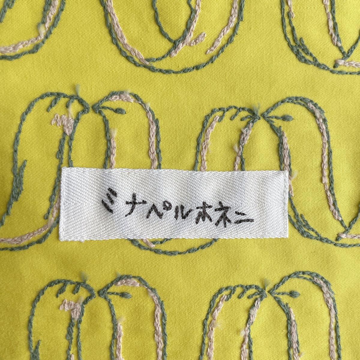 mina perhonen ribbon bird(リボンバード) 巾着バック(小 mina perhonen ribbon bird(リボンバード) 巾着バック(小