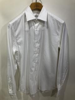 美品 ジャンネット 近年 デニム 長袖 カッタウェイ インディゴ M sa2 デニム カッタウェイシャツ【VINCI FIT】｜giannetto（ジャン