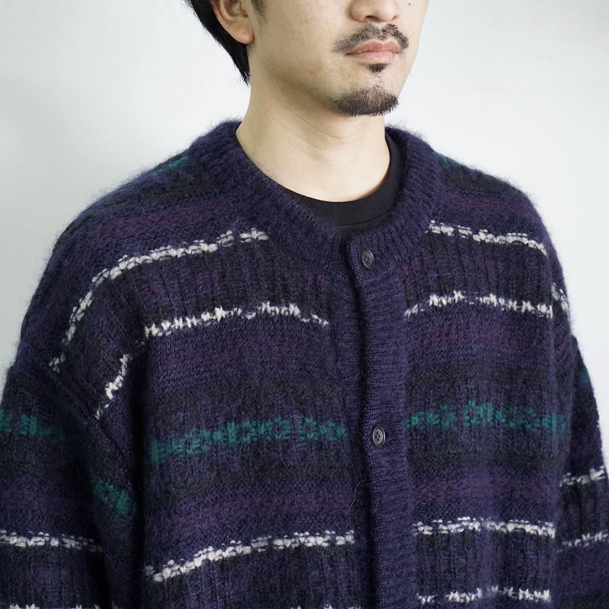 セール30%off】stein SILK MOHAIR FAIR ISLE KNIT CARDIGAN / ST.443 