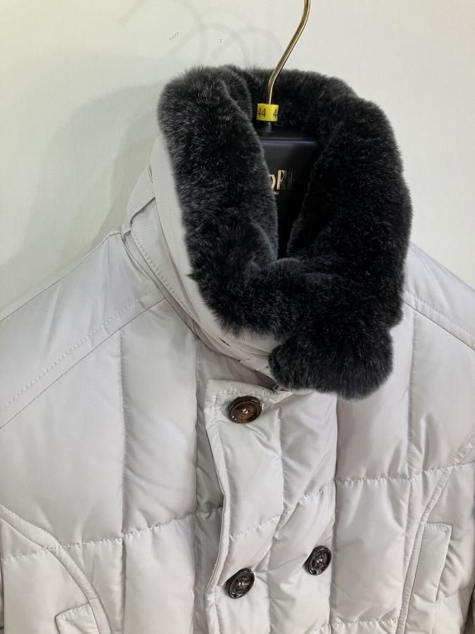 MOORER SIRO-KMシーロ ラビットファーダブルブレストダウンジャケット