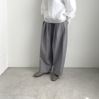 3 tuck wide pants(denim) /0020*PT#IT