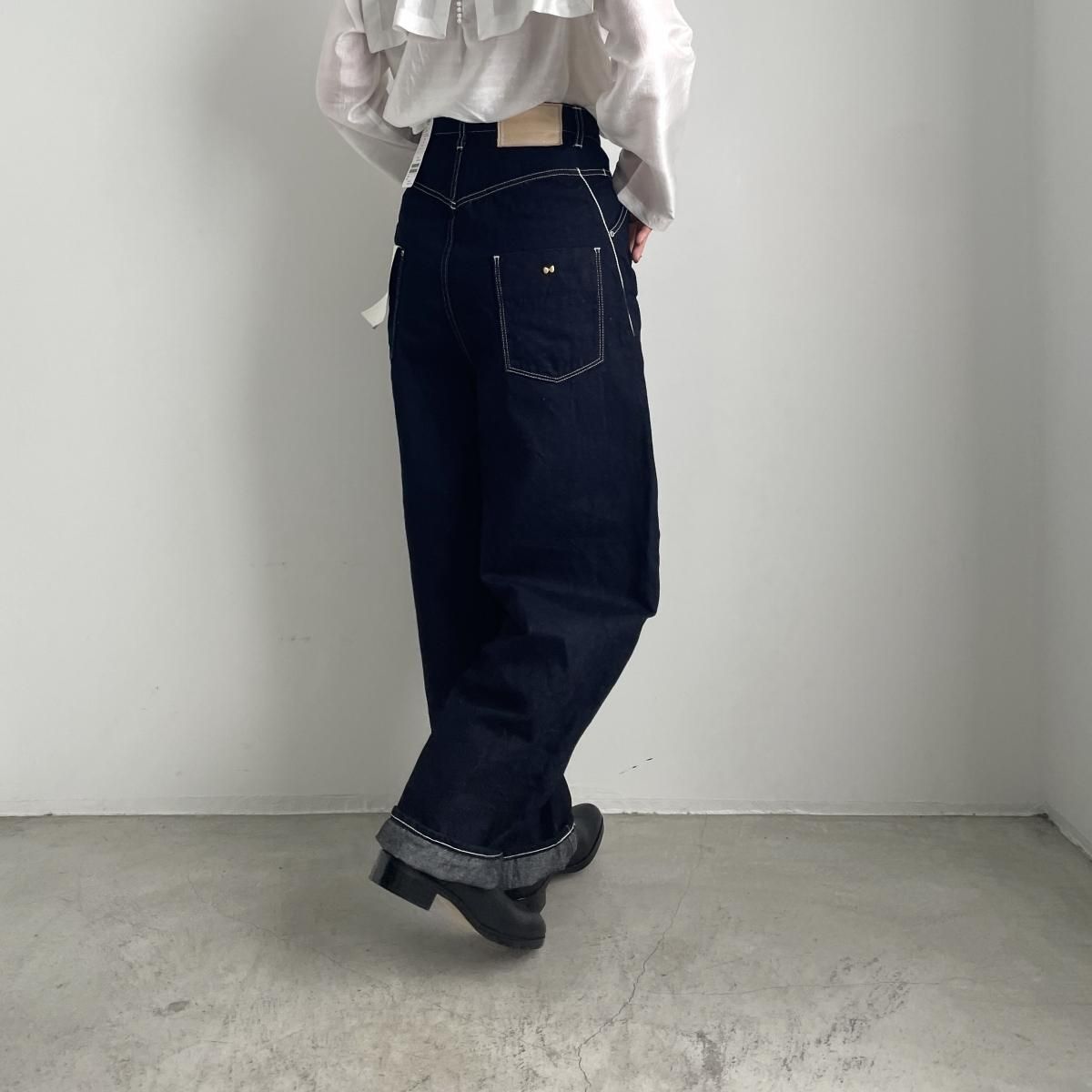 mina perhonen always(オールウェイズ)バルーンワイドデニム mina perhonen always(オールウェイズ)バルーンワイドデニム