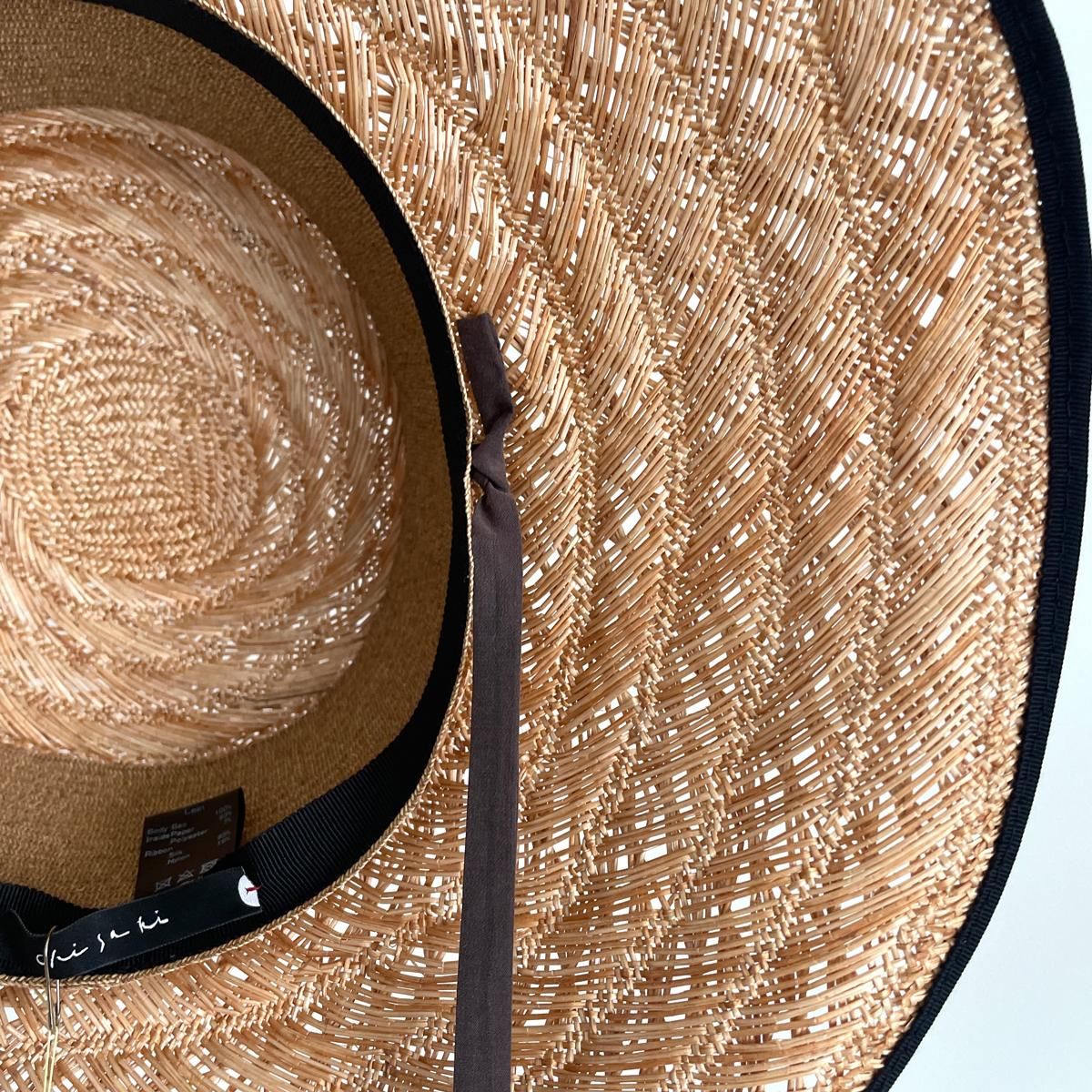 週末限定値下げ 新品：chisaki： Lein パオ素材 シルクリボン ハット chisaki HAT Lein *HA#IT* - ARTHUR FASHION WORLD