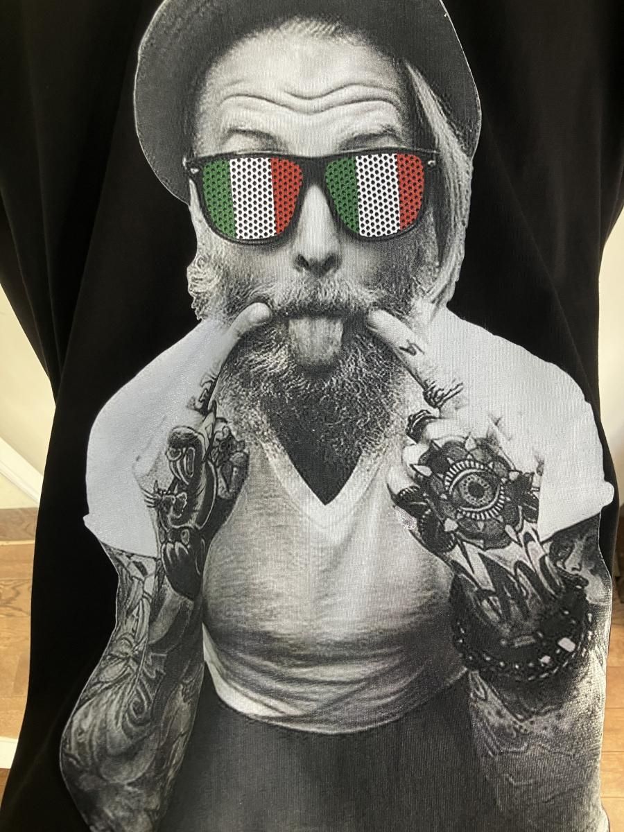 Tattoo tulle long sleeve/タトゥーチュールロングスリーブ FVLMEN（フルメン）の「【FVLMEN】feather embroidery