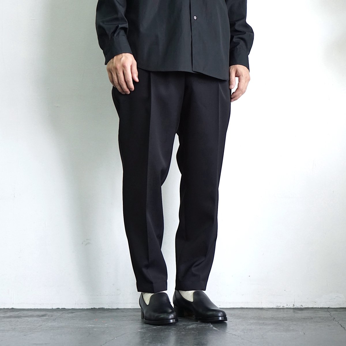 Graphpaper Scale Off Wool Tapered Trousers / GM233-40170B*PT#GH