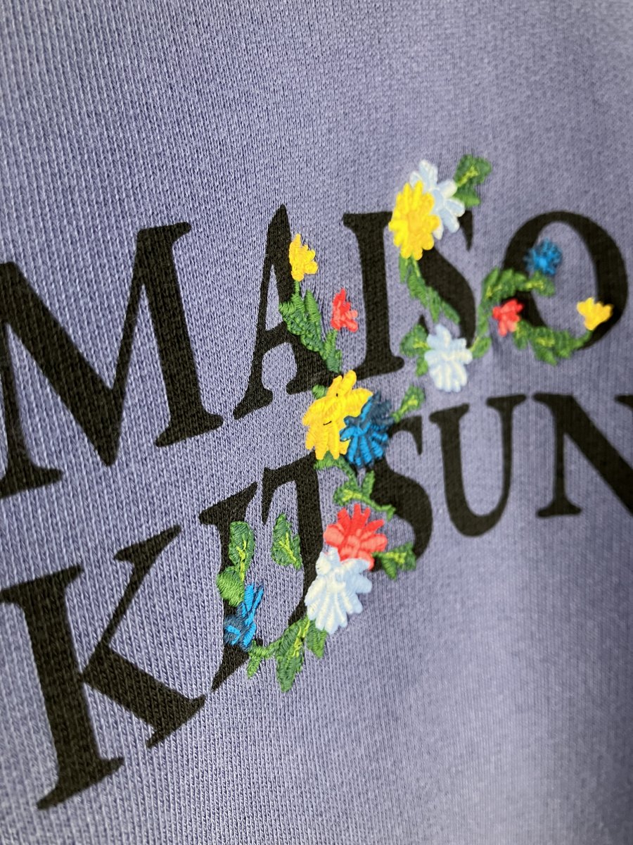 極美品】MAISON KITSUNE スウェット ビッグフォックス 刺繍-