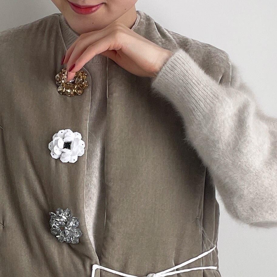 TOWAVASE La zabu(ラ ザブ) vest jacket/26-0035A*VE#IT TOWAVASE La zabu(ラ ザブ) vest jacket/26-0035A*VE#IT
