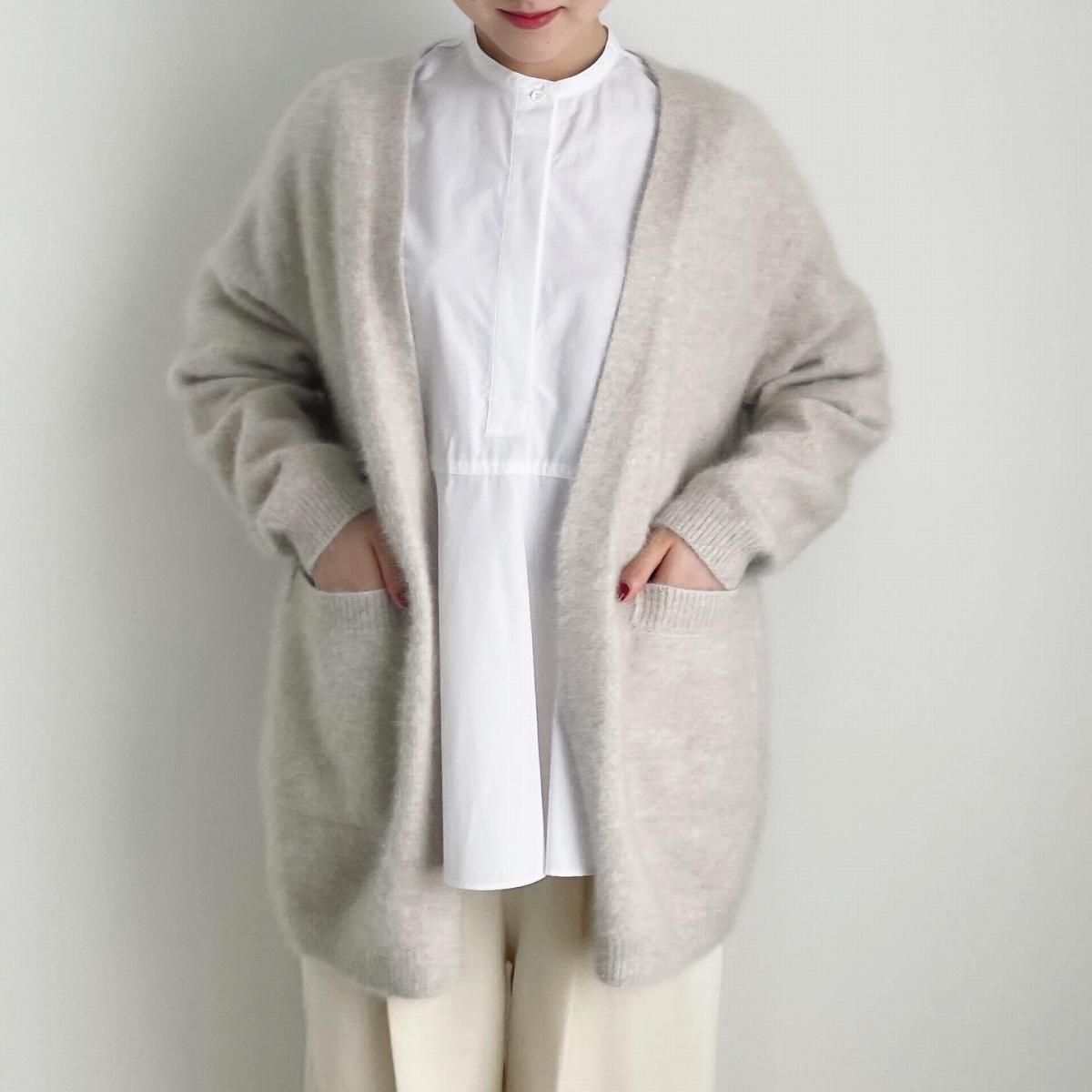 ANSPINNEN ?neck cardigan(ブルーフォックス)/ANS-WK0088*KN#IT ANSPINNEN ?neck cardigan(ブルーフォックス)/ANS-WK0088*KN#IT