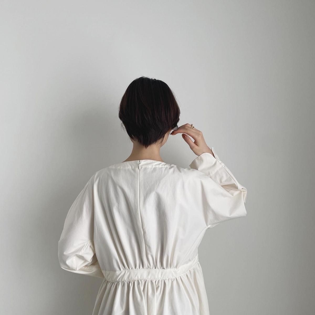 TENNE HANDCRAFTED MODERN new waist shirring dress /007*OP#IT