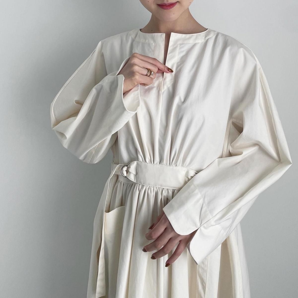 お歳暮 waist new MODERN HANDCRAFTED TENNE shirring /007*OP#IT dress ワンピース