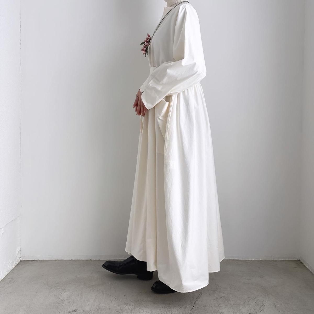 TENNE HANDCRAFTED MODERN new waist shirring dress /007*OP#IT