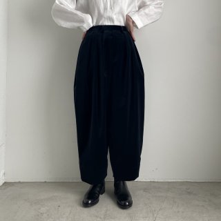 TENNE HANDCRAFTED MODERN 3 tuck wide pants(velvet) /0026*PT#IT