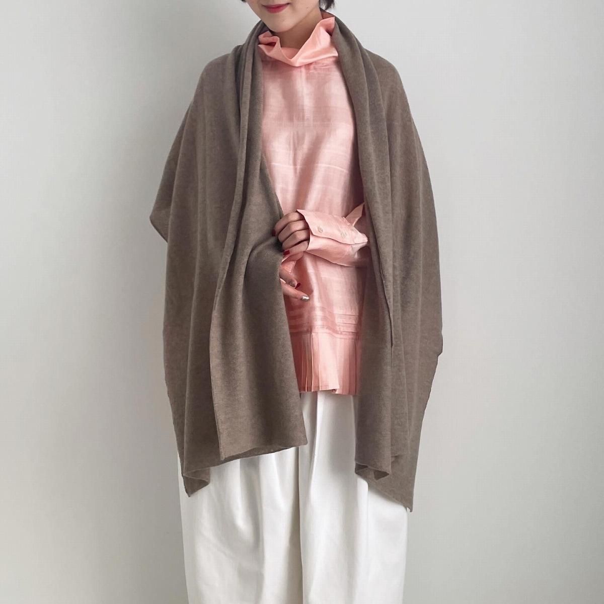 ANSPINNEN hand framed stole(カシミヤ)/ANS-AK0011*SF#IT