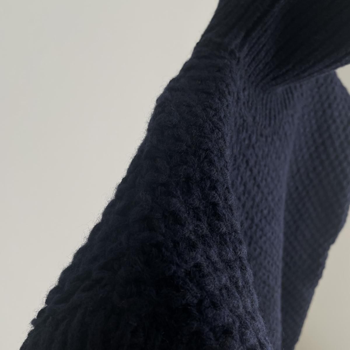 ANSPINNEN waffle vest(ヤク×カムバックラム)/ANS-WK0094*KN#IT