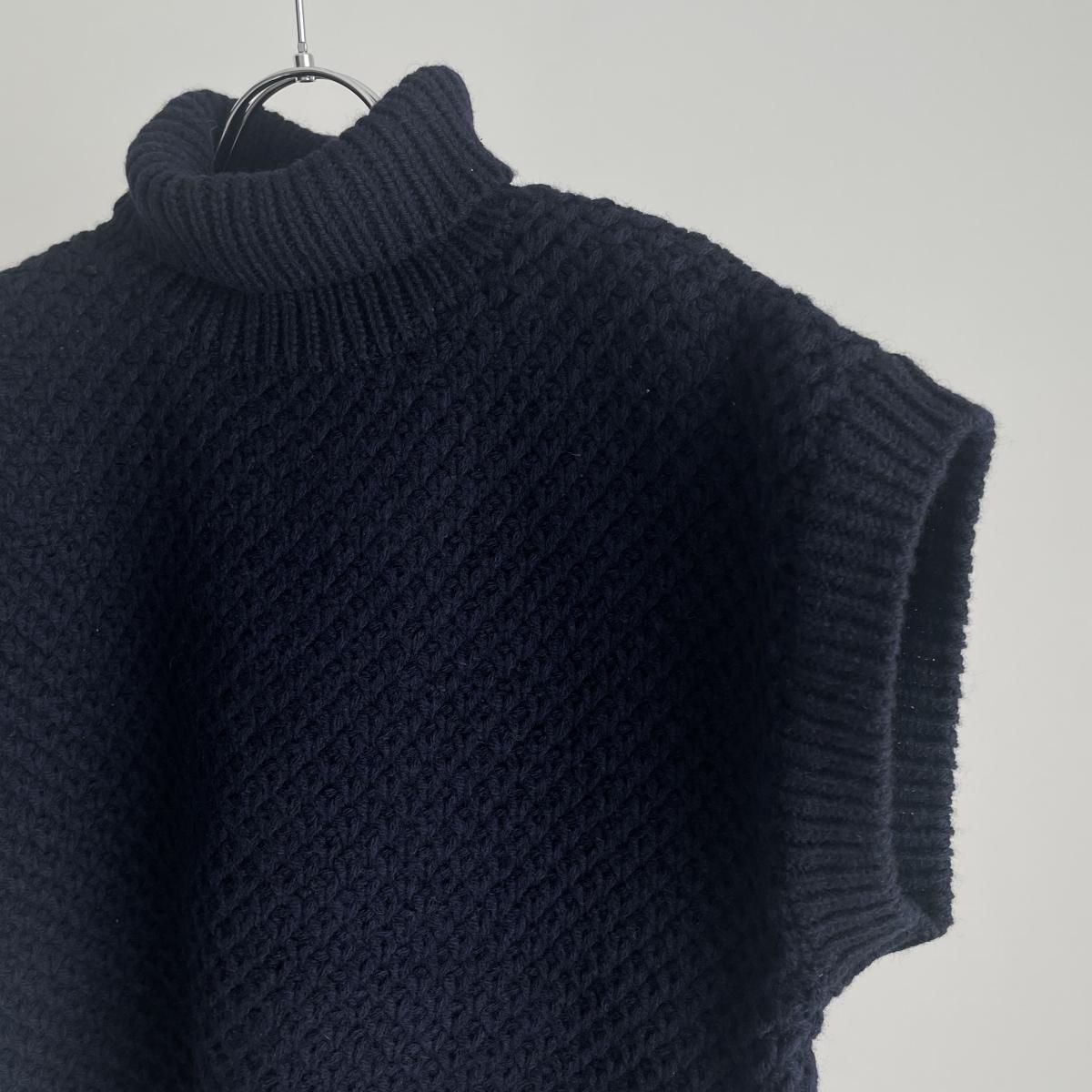 ANSPINNEN waffle vest(ヤク×カムバックラム)/ANS-WK0094*KN#IT