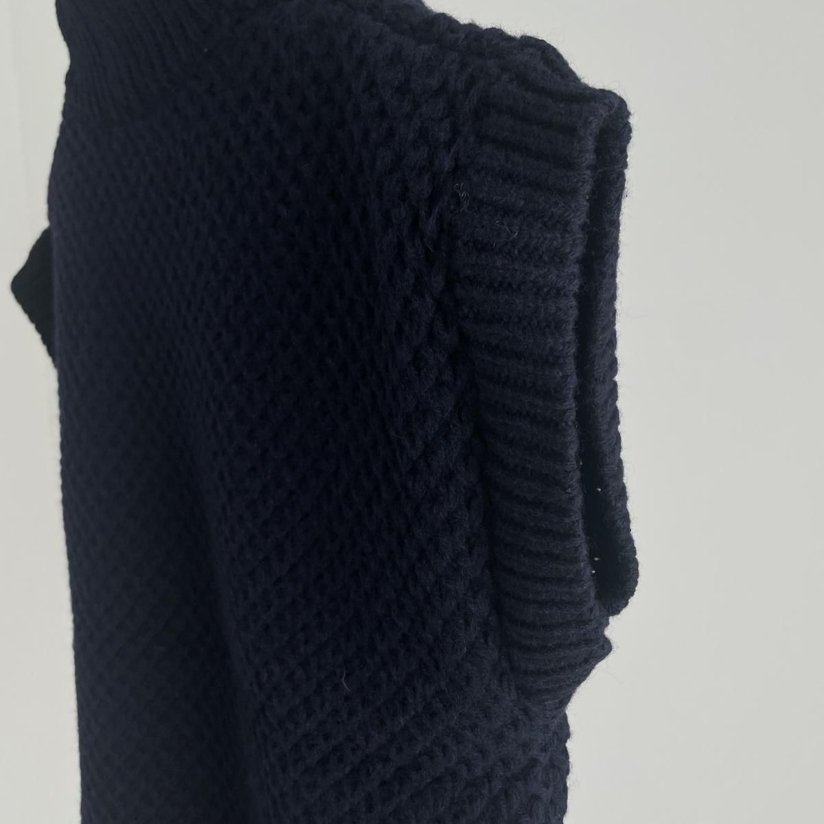 ANSPINNEN waffle vest(ヤク×カムバックラム)/ANS-WK0094*KN#IT