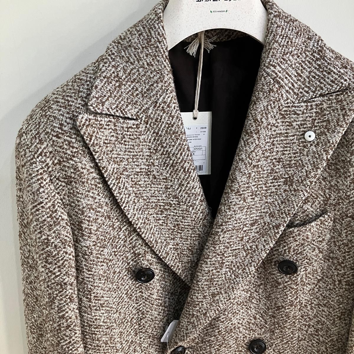 セール40%off】エルビーエム ヘリンボーン ピークドラペルダブル セール40%off】エルビーエム ヘリンボーン ピークドラペルダブル