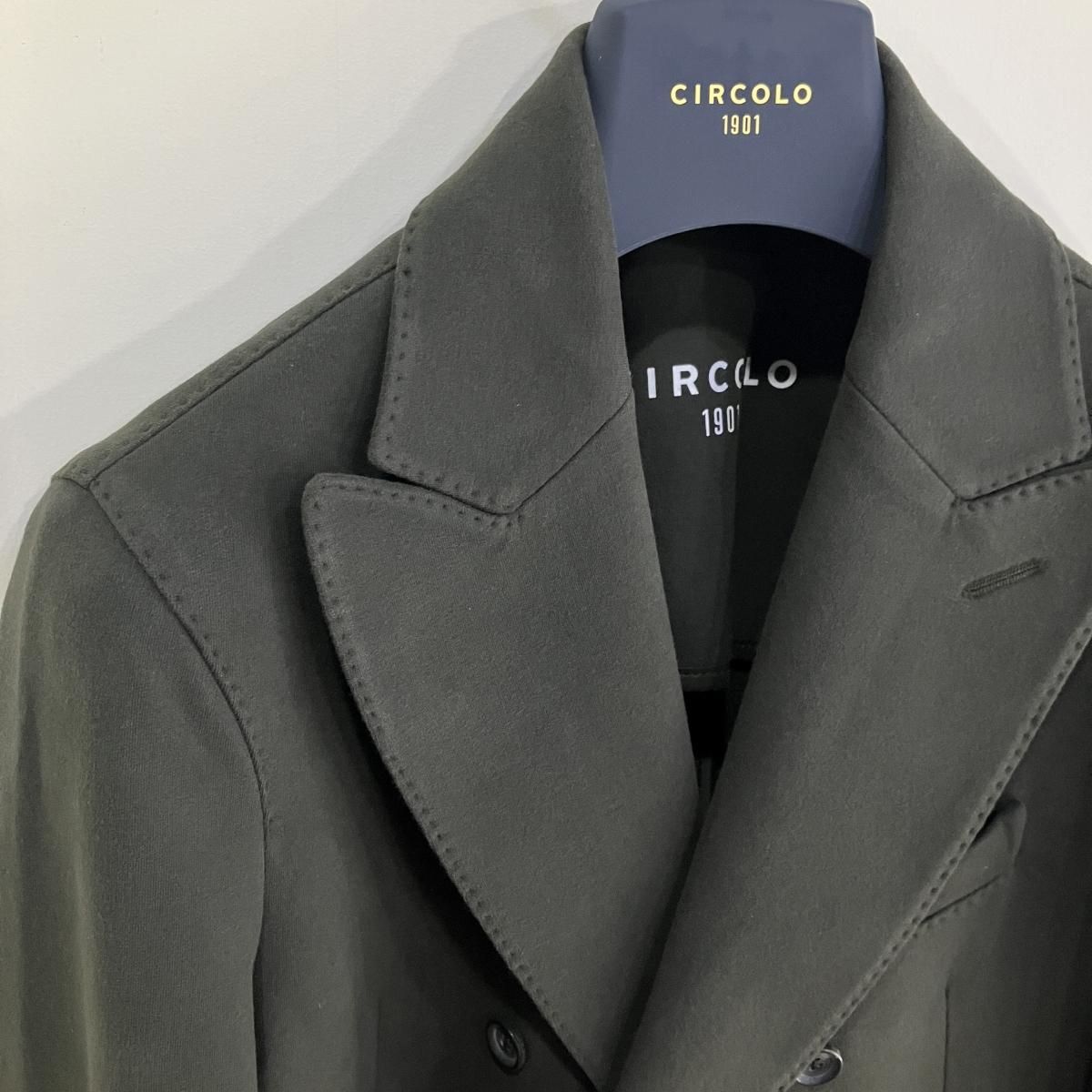 CIRCOLO 1901 セットアップ　ダブルスーツ　サイズ44 CIRCOLO 1901 チルコロ 1901 [秋冬] カシミアタッチ コットン