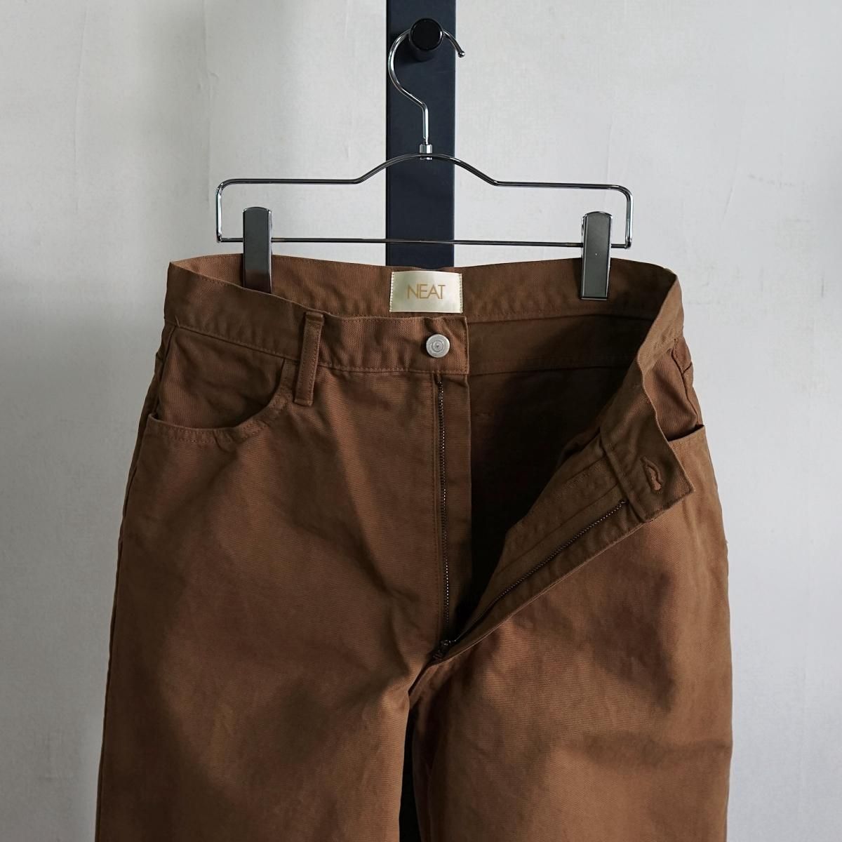 タン濃30、キャメル24 24SS NEAT Color Cotton Duck Pants / 24-01CCDP*PT#GH - ARTHUR