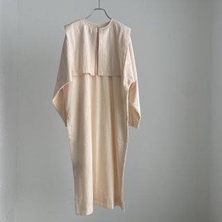BUNON Kahdi Cotton  Bird Embroidery Sailor Slit Dress/BN2425*OP#IT