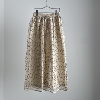 BUNON Khadi Silk Organdy & Embroidery Layered Pants /BN2417*PT#IT
