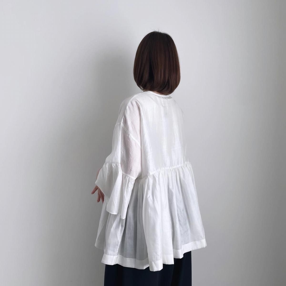BUNON Kahdi Silk Wide Sleeve Ribbon Blouse/BN2401*SL#IT BUNON Kahdi Silk Wide Sleeve Ribbon Blouse/BN2401*SL#IT