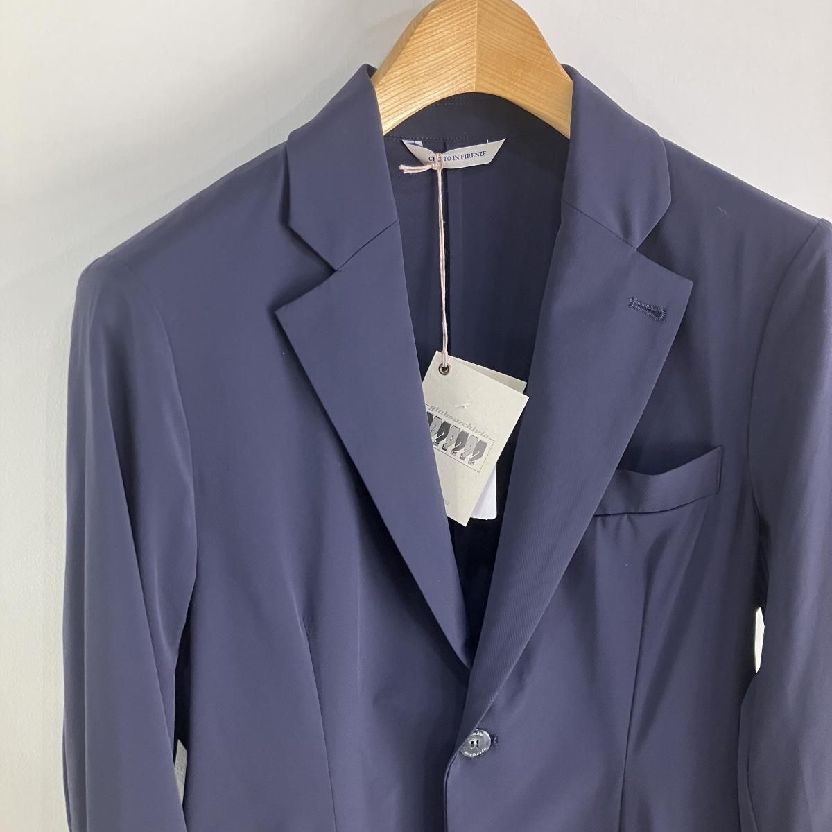 giabsarchivio STROZZI テクノリネンジャケット ネイビー giabsarchivio STROZZI テクノリネンジャケット ライトブルー