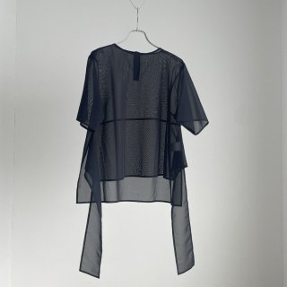 TENNE HANDCRAFTED MODERN organza half sleeve pullover /008A*SL#IT