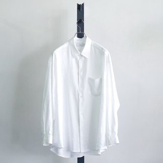 24SS Graphpaper Linen L/S Oversized Regular Collar Shirt / GM241-50273B*SL#GH
