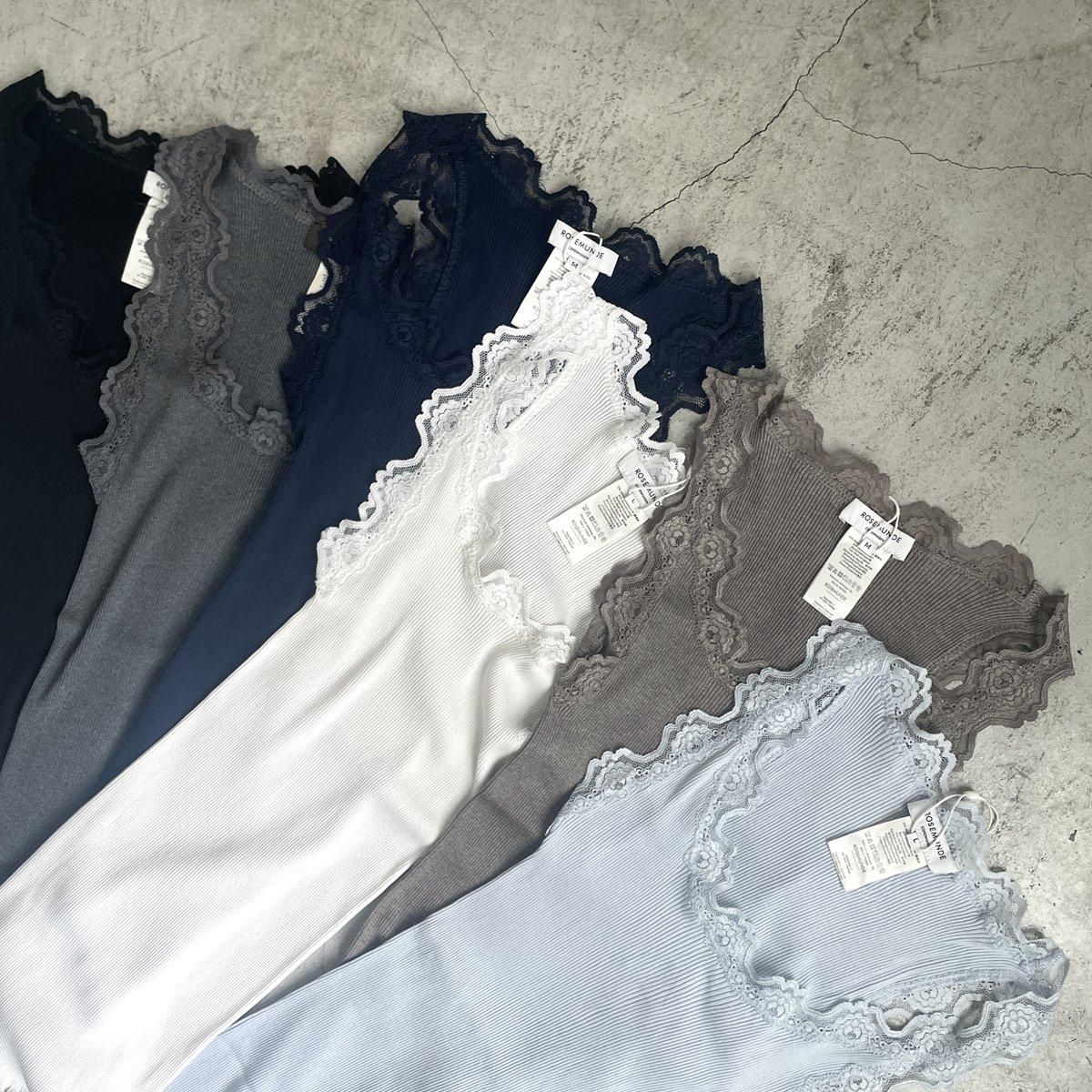 ROSEMUNDE シルクレースタンクトップ【6色】/5405*CS#IT ROSEMUNDE シルクレースタンクトップ【6色】/5405*CS#IT