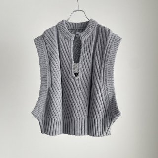 ONICA  airy cotton vest /Oni-046*KN#IT