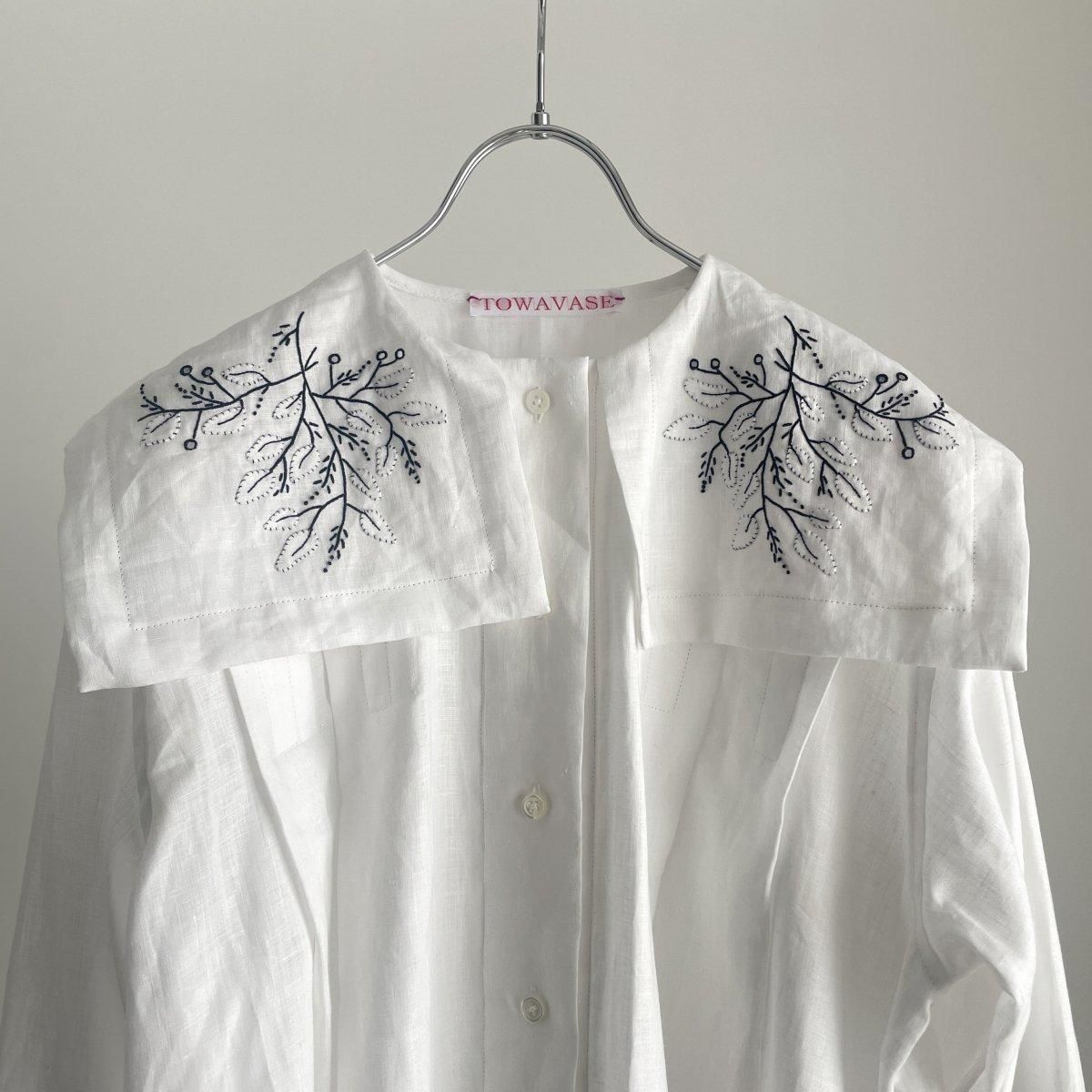 TOWAVASE applique blouse/28-0023A*SL#IT - ARTHUR FASHION WORLD TOWAVASE applique blouse/28-0023A*SL#IT - ARTHUR FASHION WORLD