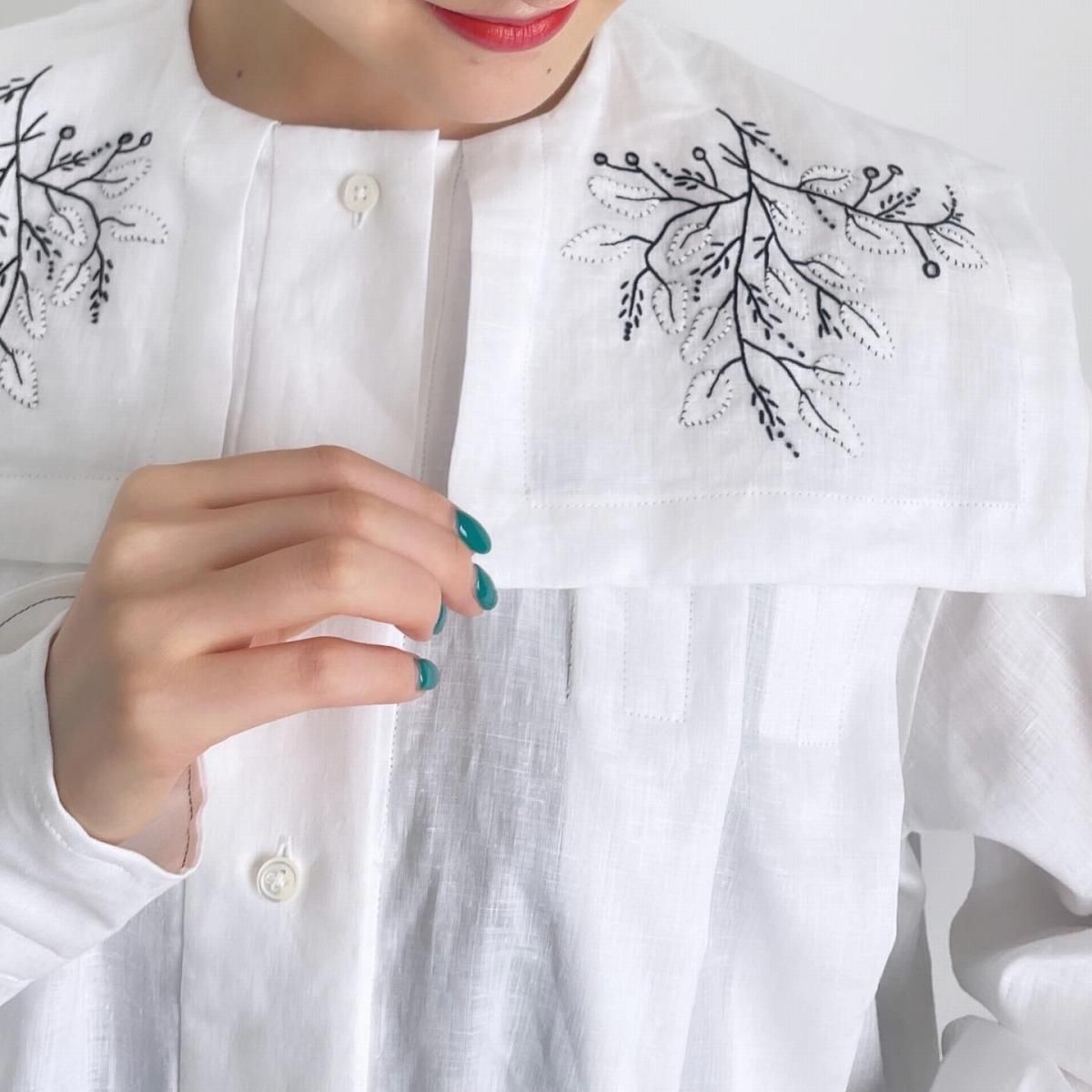 TOWAVASE applique blouse/28-0023A*SL#IT - ARTHUR FASHION WORLD TOWAVASE applique blouse/28-0023A*SL#IT - ARTHUR FASHION WORLD