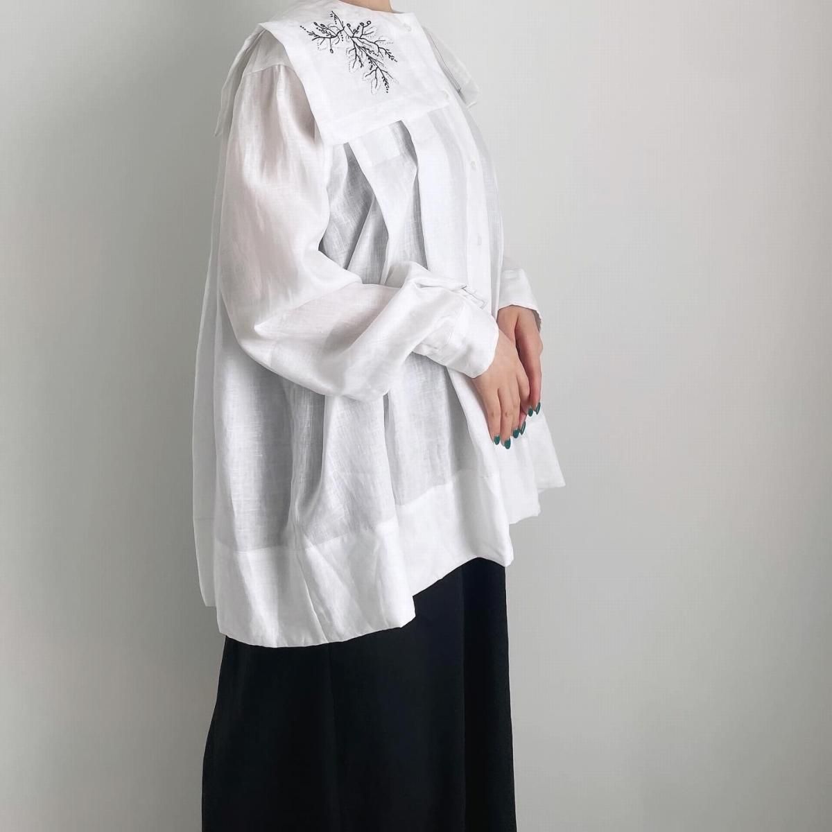 TOWAVASE applique blouse/28-0023A*SL#IT - ARTHUR FASHION WORLD TOWAVASE applique blouse/28-0023A*SL#IT - ARTHUR FASHION WORLD