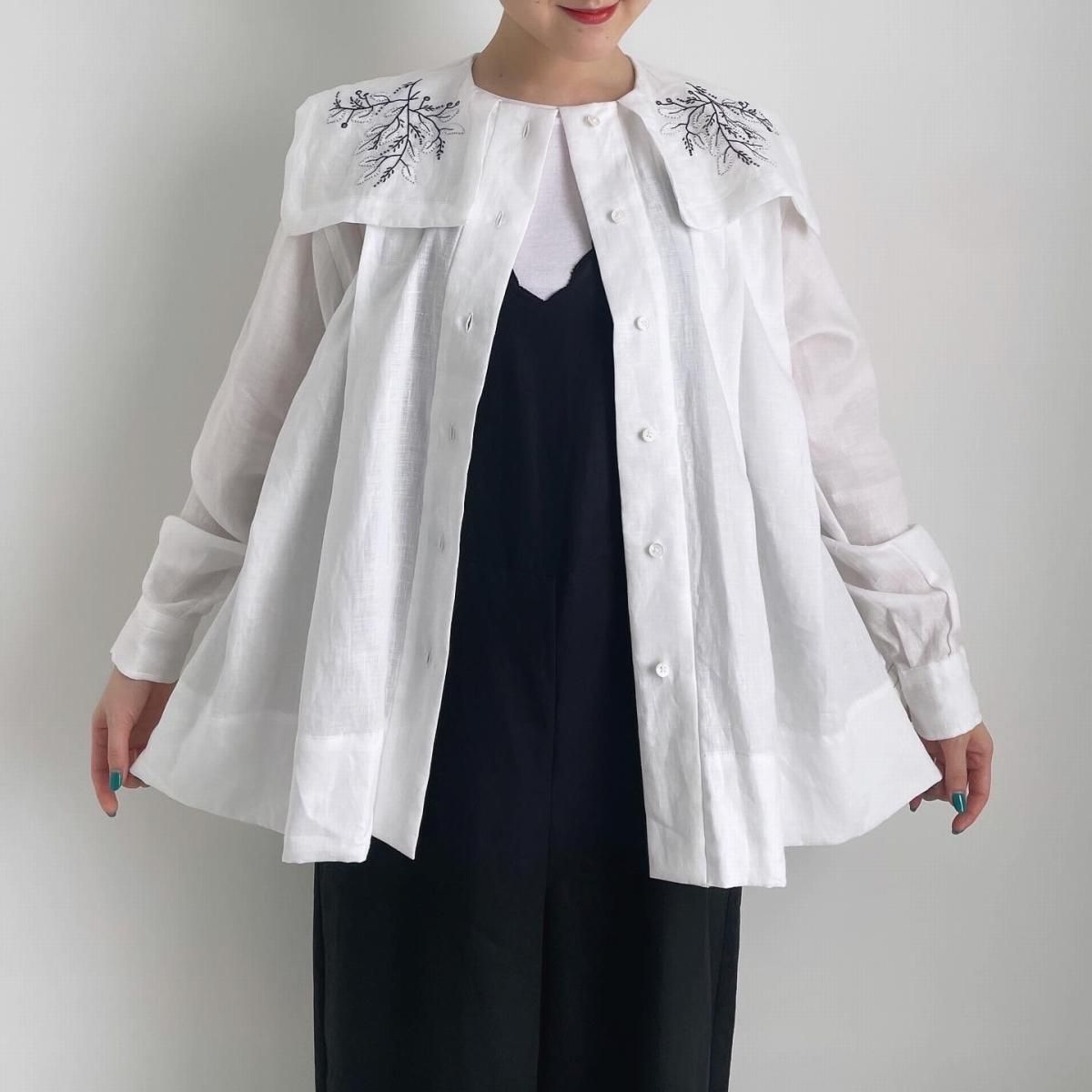 TOWAVASE applique blouse/28-0023A*SL#IT - ARTHUR FASHION WORLD TOWAVASE applique blouse/28-0023A*SL#IT - ARTHUR FASHION WORLD