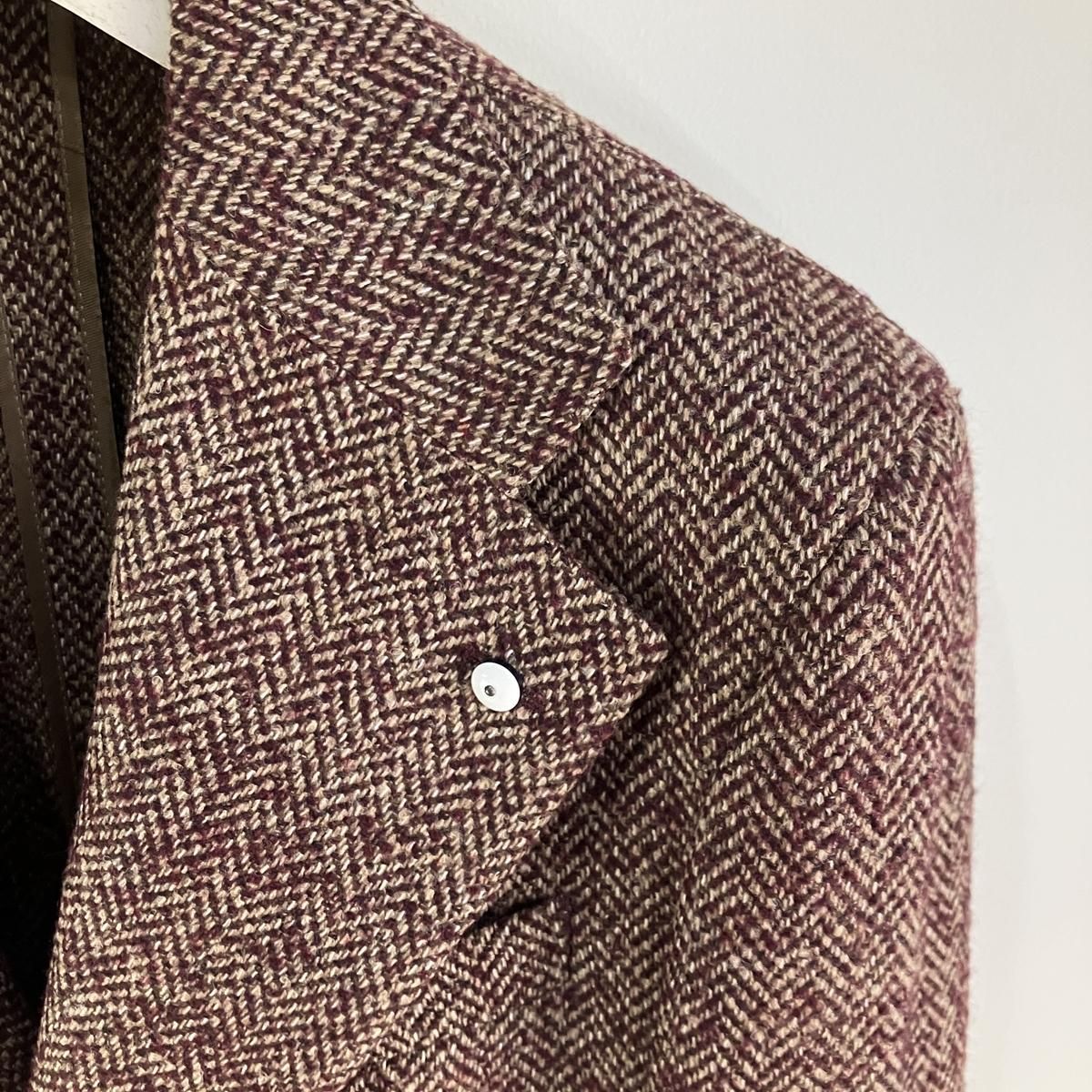 セール30%off】エルビーエム ミニヘリンボンソフトツイード ワイド