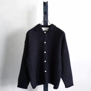 Olde H&Daughter SILK MOHAIR WRAP STITCHES SHIRTS L/S / BK053*KN#GH