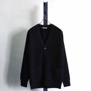 24AW AURALEE SUPER FINE WOOL RIB KNIT CARDIGAN / A24AC01RK*KN#GH