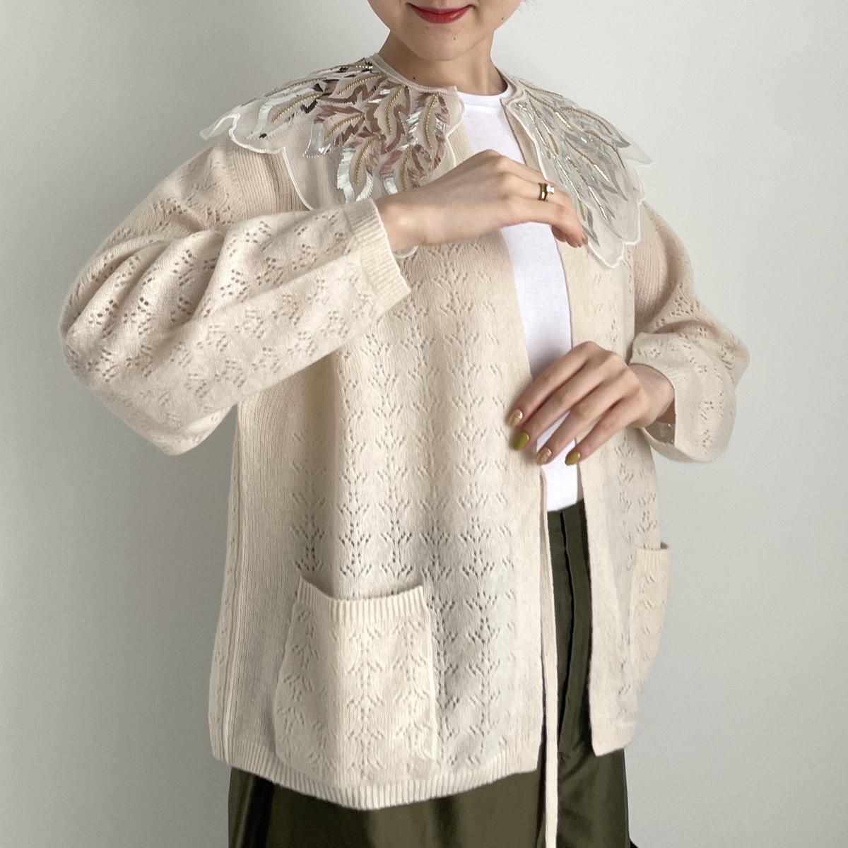 TOWAVASE トワヴァーズ レース ローブ シルク カーディガン ロング羽織 TOWAVASE（トワヴァーズ） | Panier cardigan | hapuna&Co