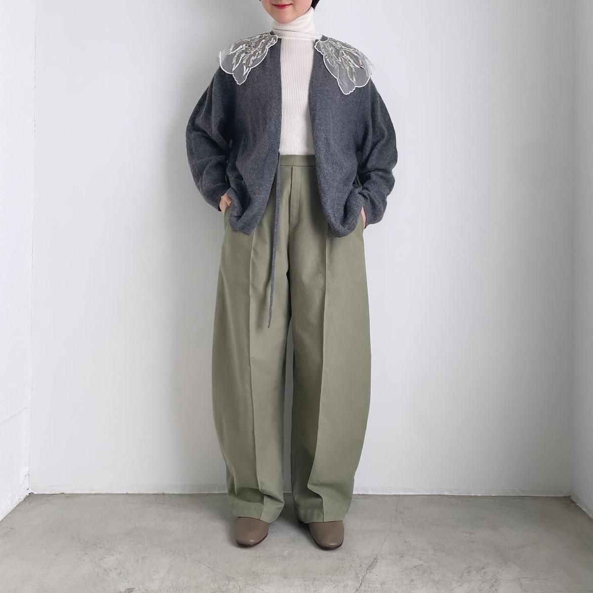 TOWAVASE Panier cardigan(襟付き 1PLY)/28-0028A*KN#IT TOWAVASE Panier cardigan(襟付き 1PLY)/28-0028A*KN#IT
