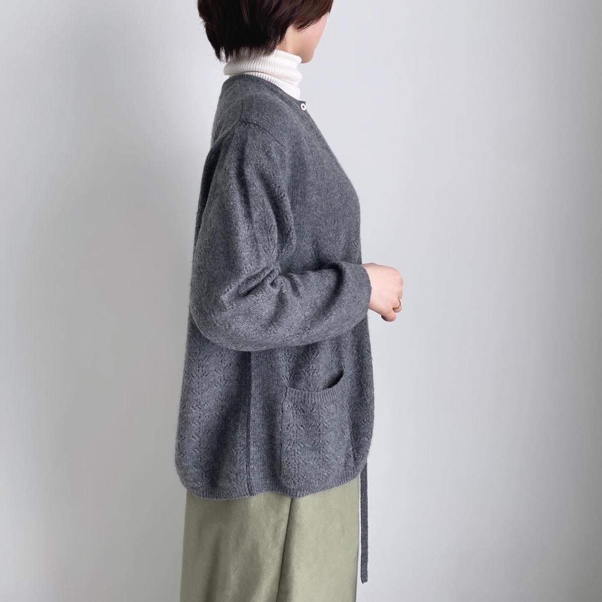 TOWAVASE Panier cardigan(襟付き 1PLY)/28-0028A*KN#IT TOWAVASE Panier cardigan(襟付き 1PLY)/28-0028A*KN#IT