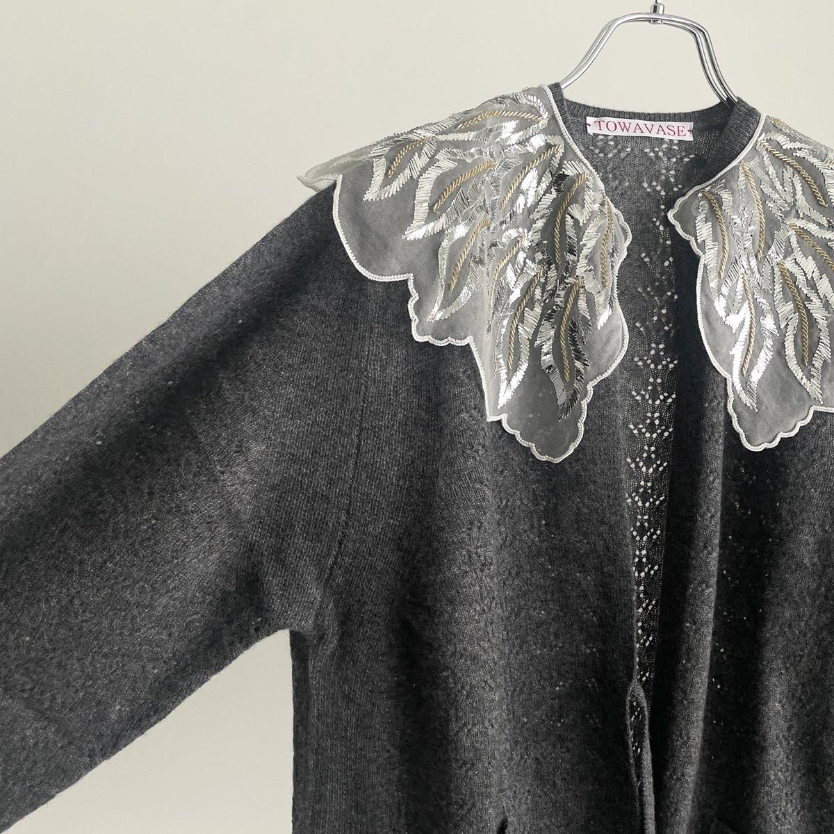 TOWAVASE Panier cardigan(襟付き 1PLY)/28-0028A*KN#IT - ARTHUR