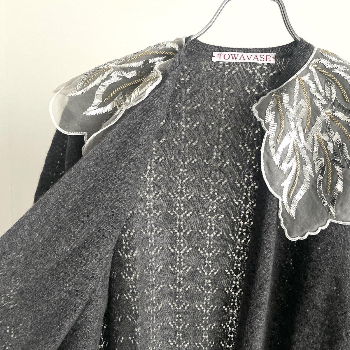 TOWAVASE Panier cardigan(襟付き 1PLY)/28-0028A*KN#IT